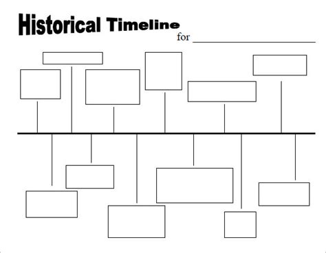 Printable Blank History Timeline